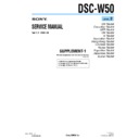Sony DSC-W50 (serv.man6) Service Manual