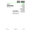 Sony DSC-W50 (serv.man7) Service Manual