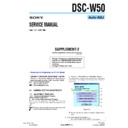 Sony DSC-W50 (serv.man9) Service Manual