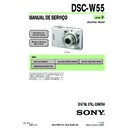Sony DSC-W55 (serv.man13) Service Manual