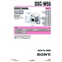 Sony DSC-W55 (serv.man3) Service Manual