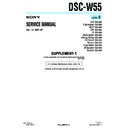 Sony DSC-W55 (serv.man6) Service Manual