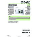 Sony DSC-W55 Service Manual