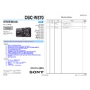 Sony DSC-W570 (serv.man2) Service Manual