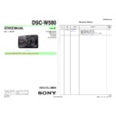 Sony DSC-W580 Service Manual