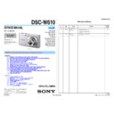 Sony DSC-W610 (serv.man2) Service Manual