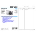 Sony DSC-W650 (serv.man2) Service Manual