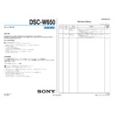 Sony DSC-W650 (serv.man3) Service Manual