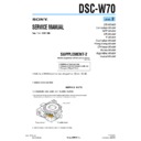 Sony DSC-W70 (serv.man10) Service Manual