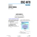 Sony DSC-W70 (serv.man12) Service Manual
