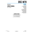 Sony DSC-W70 (serv.man13) Service Manual