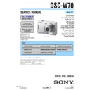 Sony DSC-W70 (serv.man2) Service Manual