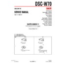Sony DSC-W70 (serv.man5) Service Manual