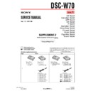 Sony DSC-W70 (serv.man8) Service Manual