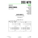 Sony DSC-W70 (serv.man9) Service Manual