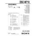 dsc-w710 service manual