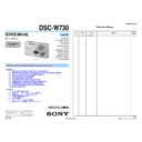 Sony DSC-W730 (serv.man2) Service Manual