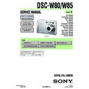 Sony DSC-W80, DSC-W80HDPR, DSC-W85 Service Manual