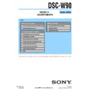 Sony DSC-W90 (serv.man15) Service Manual