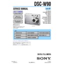 Sony DSC-W90 (serv.man2) Service Manual