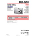 Sony DSC-W90 (serv.man3) Service Manual