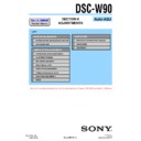 Sony DSC-W90 (serv.man4) Service Manual