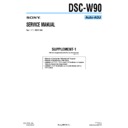 Sony DSC-W90 (serv.man5) Service Manual