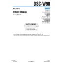 Sony DSC-W90 (serv.man8) Service Manual