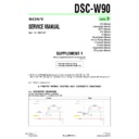 Sony DSC-W90 (serv.man9) Service Manual
