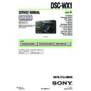 Sony DSC-WX1 (serv.man2) Service Manual