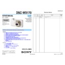 Sony DSC-WX170 (serv.man2) Service Manual