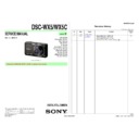 Sony DSC-WX5 Service Manual