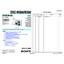 Sony DSC-WX60, DSC-WX80 (serv.man2) Service Manual