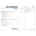 Sony DSC-WX60, DSC-WX80 (serv.man3) Service Manual