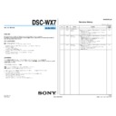 Sony DSC-WX7 (serv.man3) Service Manual