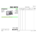 Sony DSC-WX70 Service Manual
