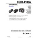 Sony DSLR-A100W Service Manual