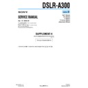 Sony DSLR-A300 (serv.man4) Service Manual