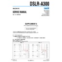 Sony DSLR-A300 (serv.man5) Service Manual