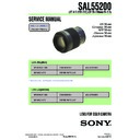 Sony DSLR-A300X, DSLR-A350X, SAL55200 Service Manual
