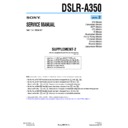Sony DSLR-A350 (serv.man2) Service Manual