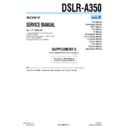 Sony DSLR-A350 (serv.man4) Service Manual