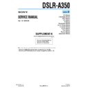 Sony DSLR-A350 (serv.man5) Service Manual
