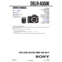 Sony DSLR-A350K Service Manual
