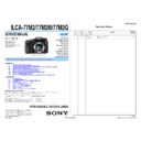 Sony ILCA-77M2, ILCA-77M2M, ILCA-77M2Q Service Manual