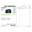 Sony ILCE-3000K, ILCE-3500J Service Manual