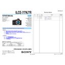 Sony ILCE-7, ILCE-7K, ILCE-7R (serv.man2) Service Manual