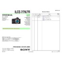 Sony ILCE-7, ILCE-7K, ILCE-7R Service Manual