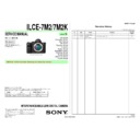 Sony ILCE-7M2, ILCE-7M2K Service Manual