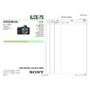 Sony ILCE-7S Service Manual